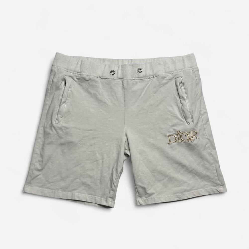 Christian Dior Boutique White Logo Sweat Shorts Men’s XL Made in France